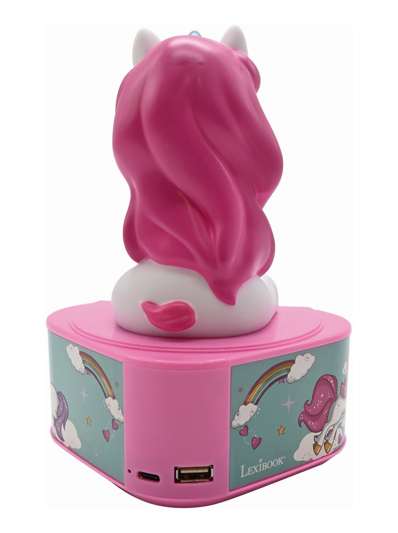 Altavoz Bluetooth con figura luminosa de unicornio Rosa - Kiabi