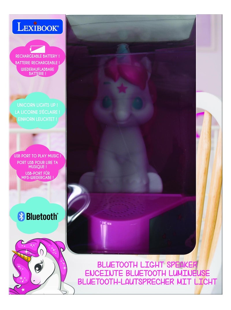 Altavoz Bluetooth con figura luminosa de unicornio Rosa - Kiabi