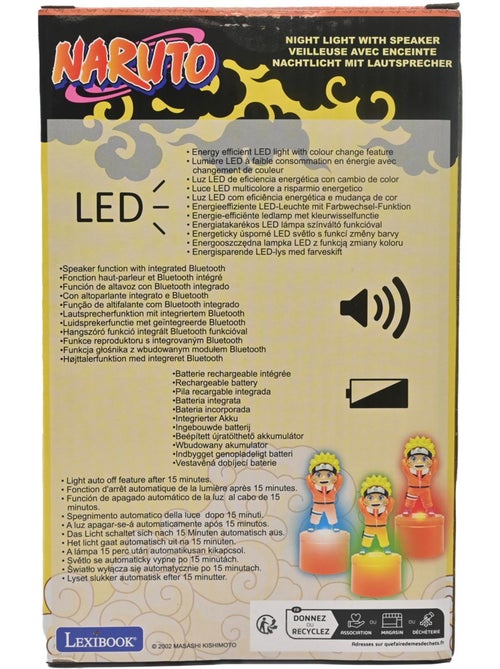 Altavoz bluetooth con luz nocturna de Naruto - Kiabi