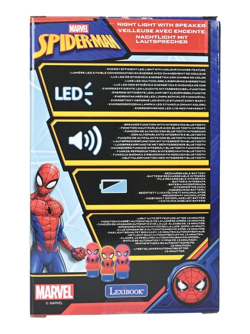 Altavoz bluetooth con luz nocturna Spiderman - Kiabi