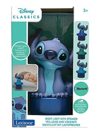 Altavoz bluetooth con luz nocturna Stitch