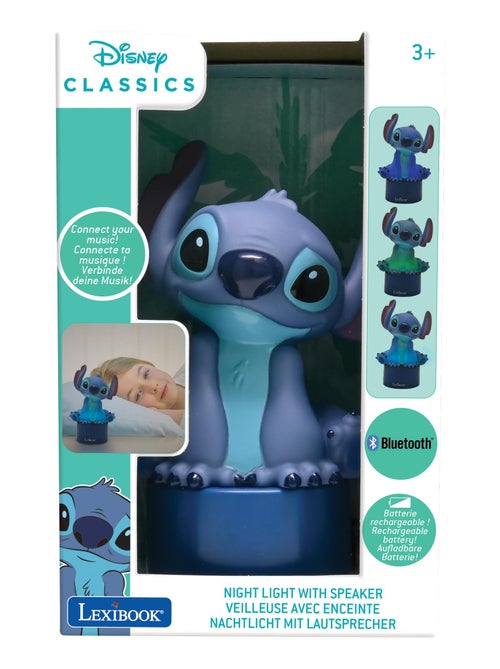 Altavoz bluetooth con luz nocturna Stitch - Kiabi