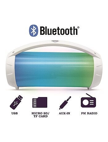 Altavoz bluetooth iparty con luces y micrófono