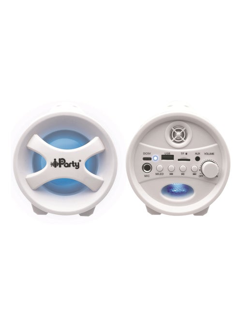 Altavoz Bluetooth iParty con luces y micrófono - Kiabi