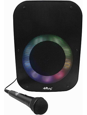 Altavoz bluetooth iparty con micrófono y efectos de luz multicolor