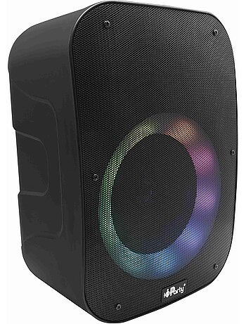 Altavoz bluetooth iparty con micrófono y efectos de luz multicolor