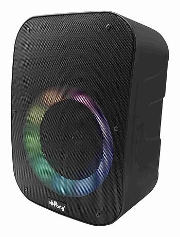 Altavoz bluetooth iparty con micrófono y efectos de luz multicolor