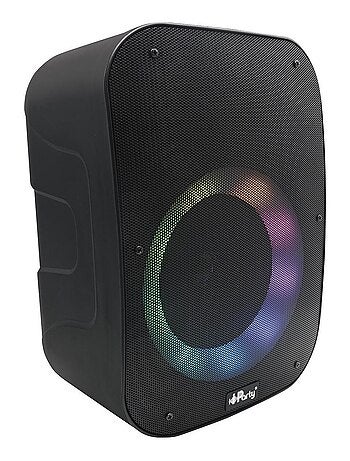 Altavoz bluetooth iparty con micrófono y efectos de luz multicolor