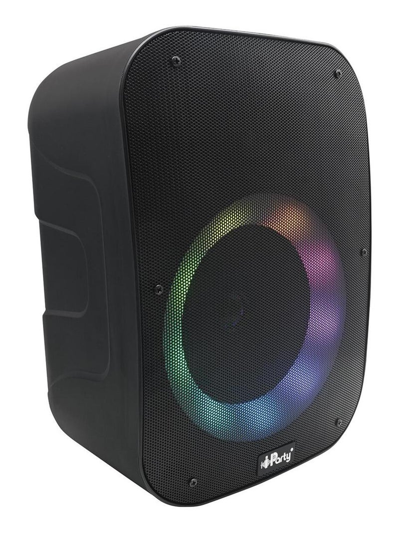 Altavoz Bluetooth iParty con micrófono y efectos de luz multicolor Negro - Kiabi
