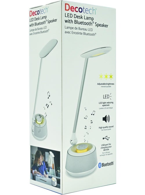 Altavoz Bluetooth® Lámpara LED de escritorio - Kiabi