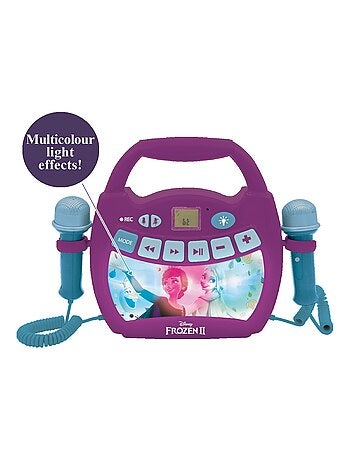 Altavoz Bluetooth luminoso con micrófono y batería recargable Disney Frozen