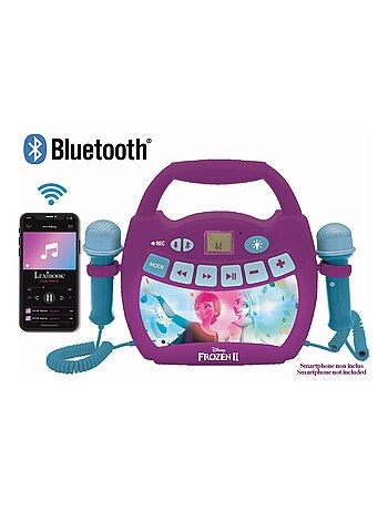Altavoz Bluetooth luminoso con micrófono y batería recargable Disney Frozen