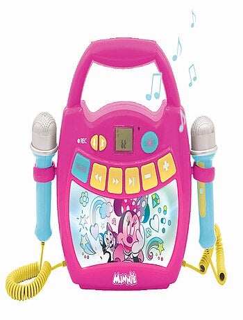 Altavoz Bluetooth luminoso Minnie Mouse con micrófono y batería recargable