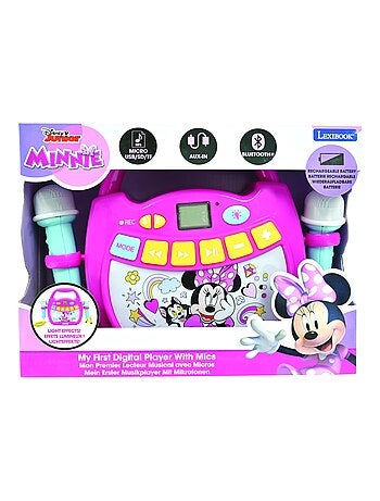 Altavoz Bluetooth luminoso Minnie Mouse con micrófono y batería recargable