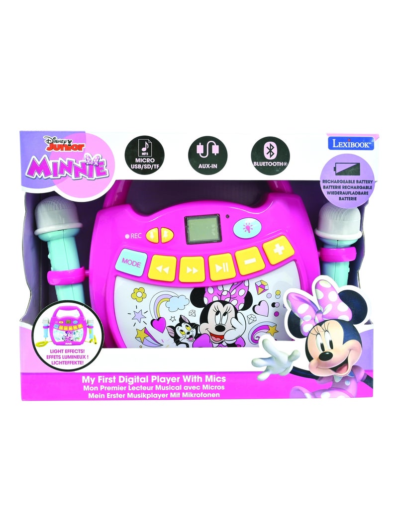 Altavoz Bluetooth luminoso Minnie Mouse con micrófono y batería recargable Rosa - Kiabi