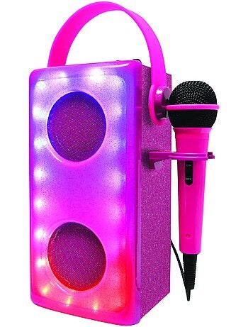 Altavoz bluetooth® luminoso rosa con micrófono