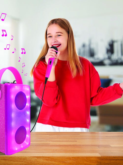 Altavoz Bluetooth® luminoso rosa con micrófono - Kiabi