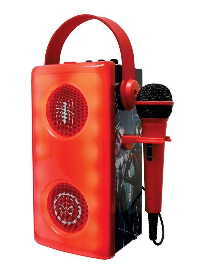 Altavoz Bluetooth® luminoso SpiderMan con micrófono Rojo - Kiabi