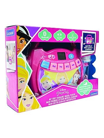 Altavoz Bluetooth Princesas Disney con luces y micrófono y batería recargable incluida