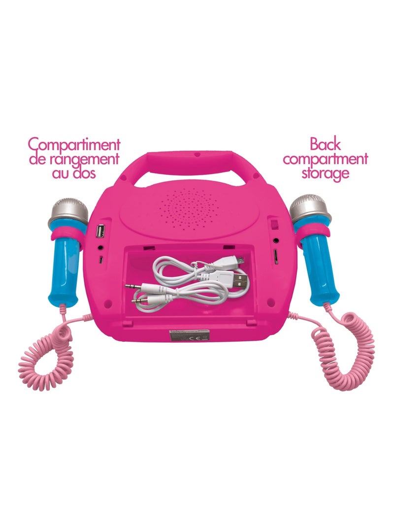 Altavoz Bluetooth Princesas Disney con luces y micrófono y batería recargable incluida Rosa - Kiabi