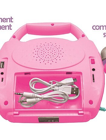 Altavoz Bluetooth Unicorn luz con micrófono y batería recargable
