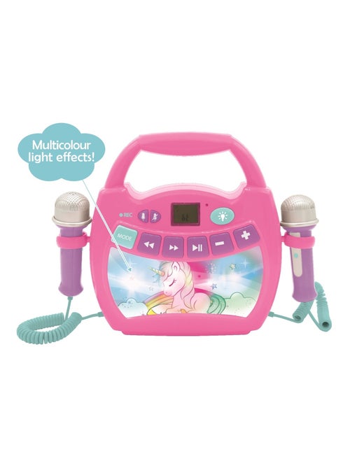 Altavoz Bluetooth Unicorn luz con micrófono y batería recargable - Kiabi