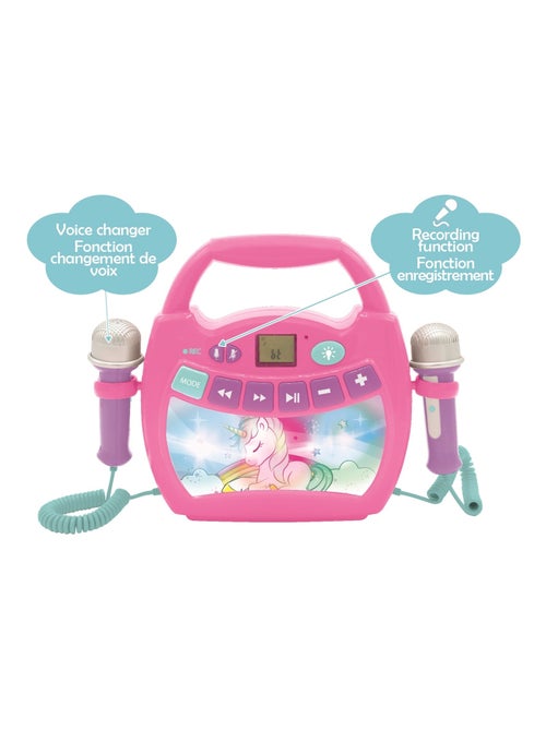 Altavoz Bluetooth Unicorn luz con micrófono y batería recargable - Kiabi