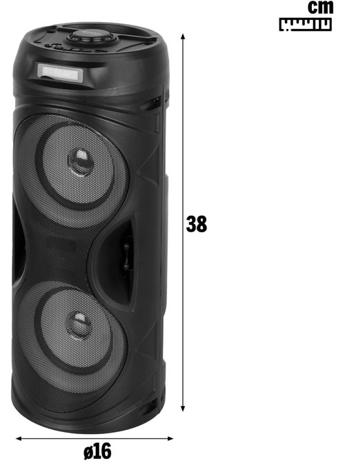 Altavoz inalámbrico 160w con micrófono y luces bontempi - Kiabi