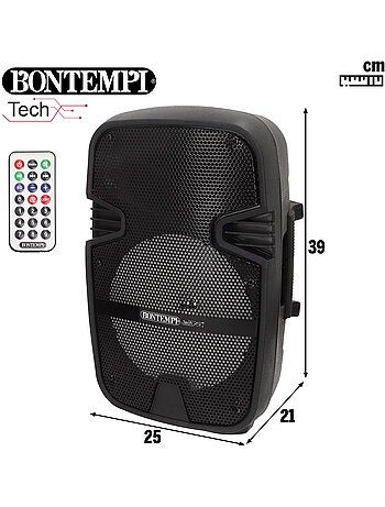 Altavoz inalámbrico 180w con karaoke y 1 micrófono bontempi