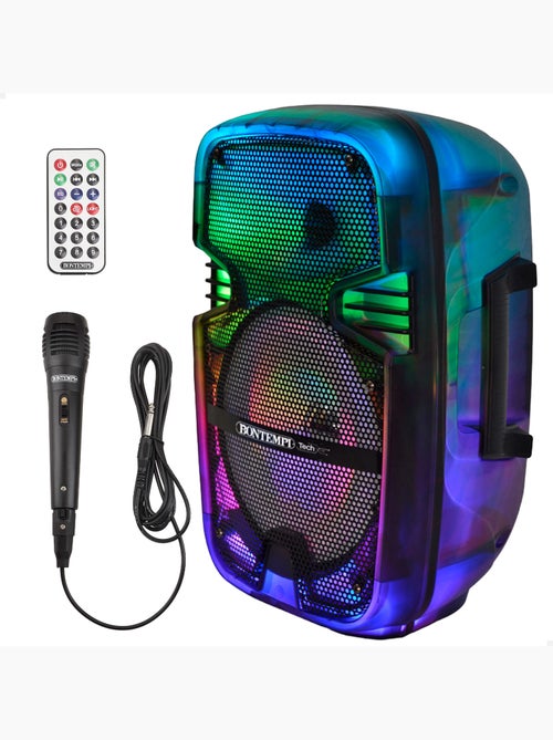 Altavoz inalámbrico 180w con karaoke y 1 micrófono bontempi - Kiabi