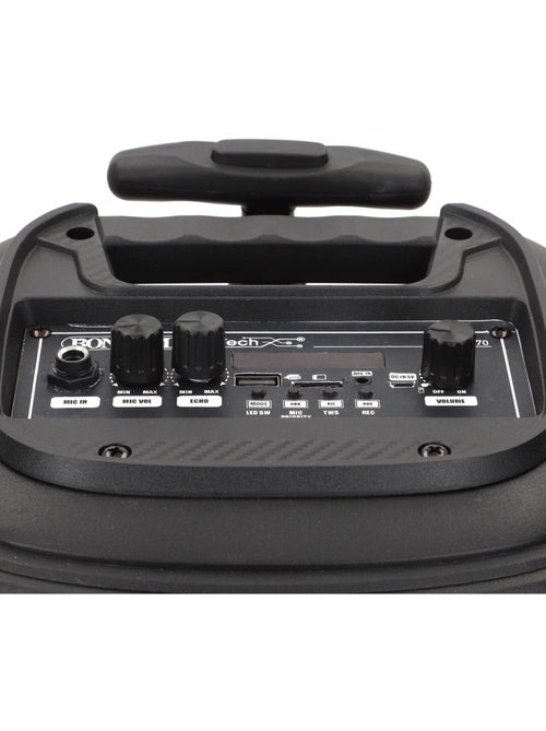 Altavoz inalámbrico 220w maleta con karaoke y 2 micrófonos 27x25x40 cm bontempi - Kiabi