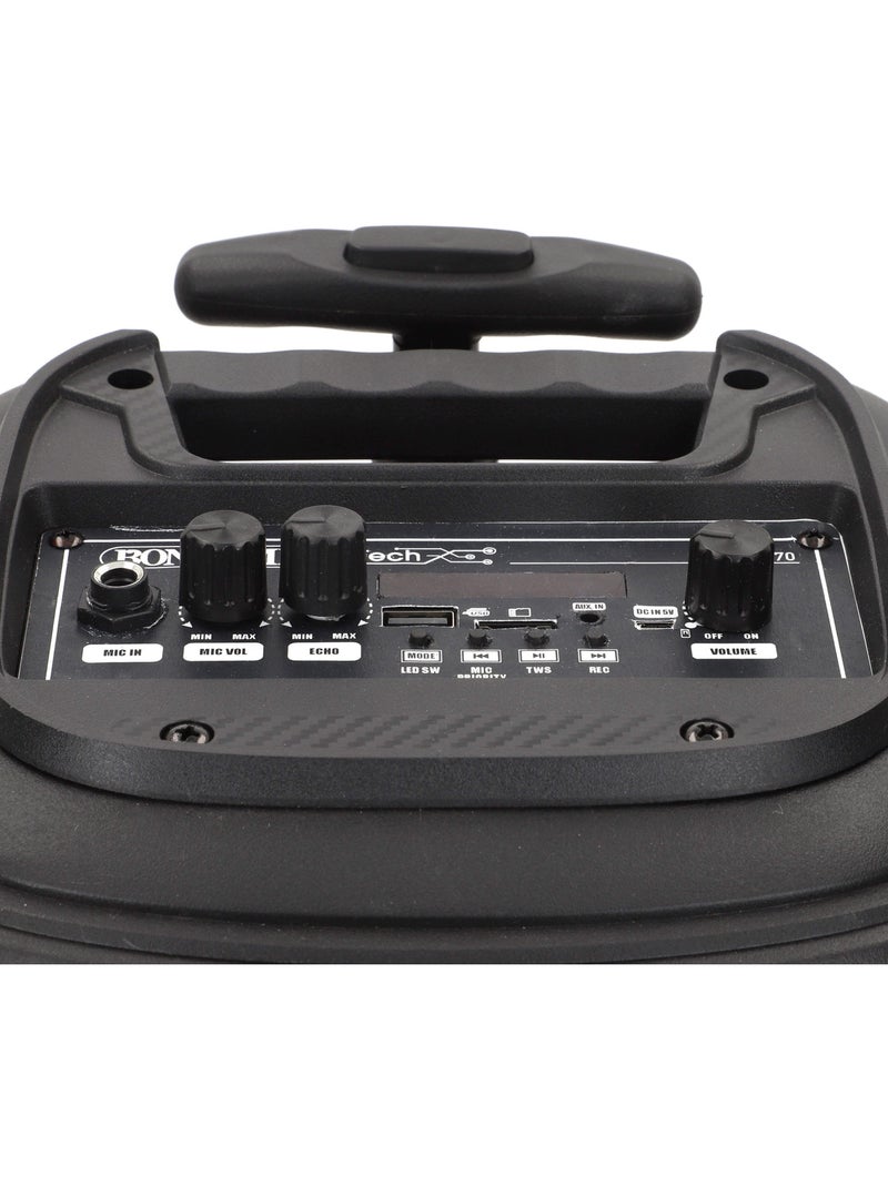 Altavoz inalámbrico 220w maleta con karaoke y 2 micrófonos 27x25x40 cm bontempi N/D - Kiabi