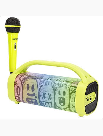 Altavoz inalámbrico 80w con karaoke y micrófono bontempi