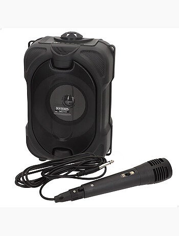 Altavoz inalámbrico c/micrófono y luces 19x15x16 cm bontempi