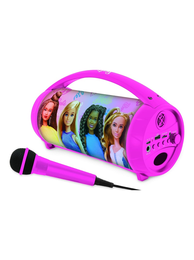 Altavoz luminoso Bluetooth? Barbie con micr?fono Rosa - Kiabi