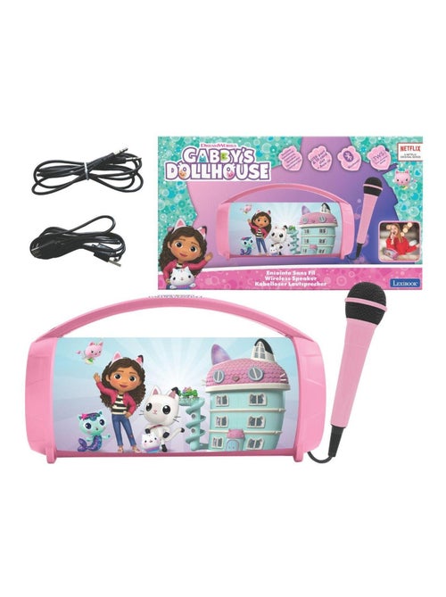Altavoz luminoso Bluetooth® con micrófono de Gabby's Dollhouse - Kiabi Altavoz luminoso Bluetooth® con micrófono de Gabby's Dollhouse - Kiabi