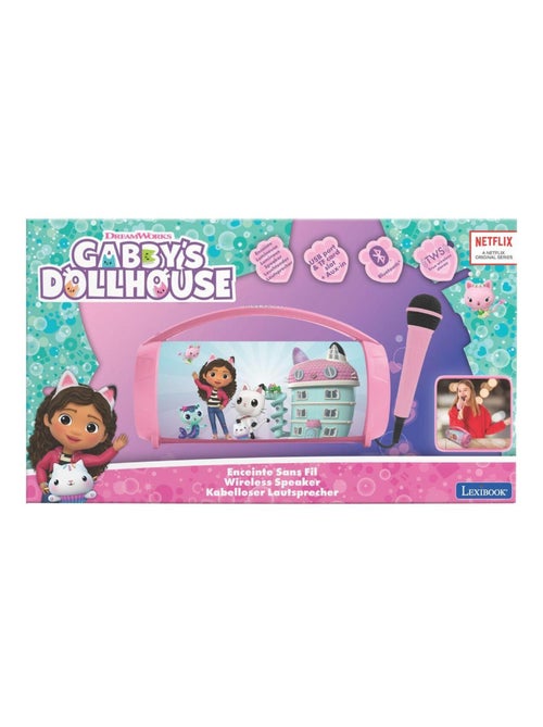 Altavoz luminoso Bluetooth® con micrófono de Gabby's Dollhouse - Kiabi Altavoz luminoso Bluetooth® con micrófono de Gabby's Dollhouse - Kiabi