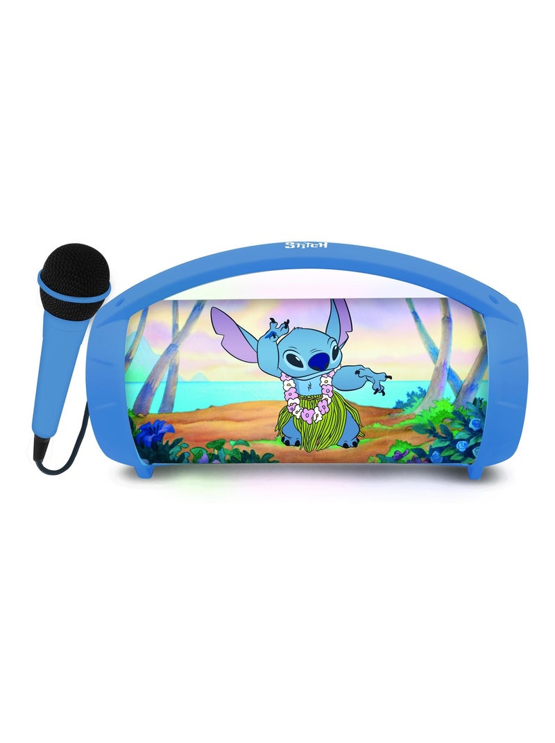 Altavoz luminoso Bluetooth® con micrófono Stitch Azul - Kiabi
