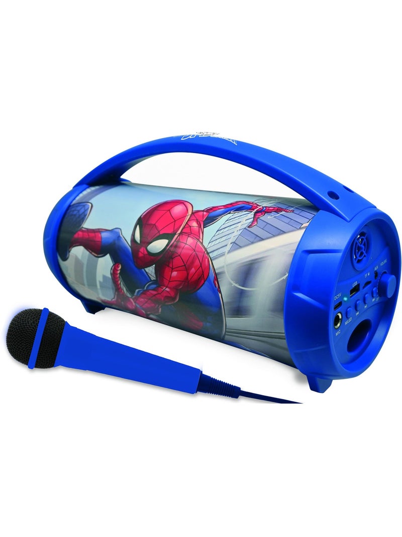 Altavoz luminoso Bluetooth? SpiderMan con micr?fono Azul - Kiabi