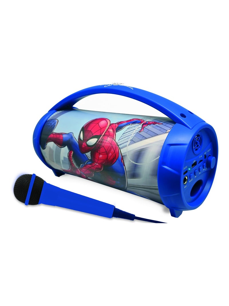 Altavoz luminoso Bluetooth® SpiderMan con micrófono Azul - Kiabi