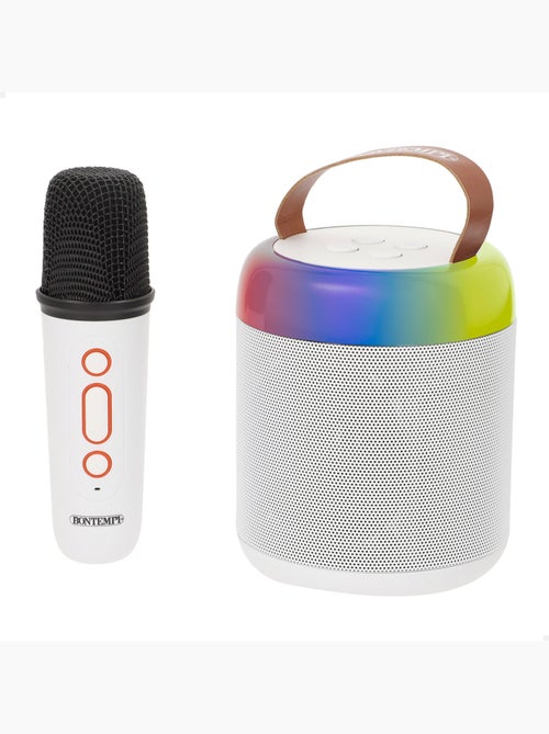 Altavoz mini inalámbrico 80w con micrófono y luces bontempi - Kiabi