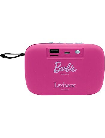 Altavoz puertoátil bluetooth® barbie con acabado de tela