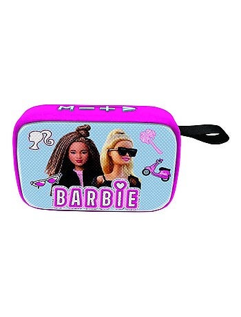 Altavoz puertoátil bluetooth® barbie con acabado de tela