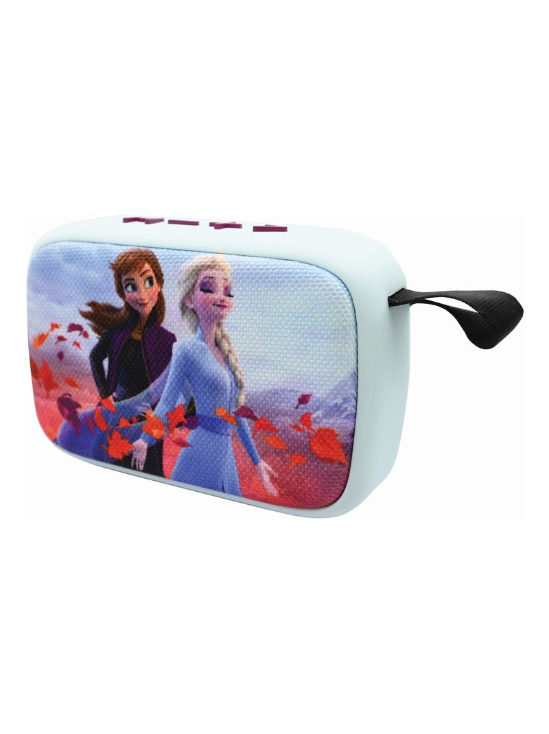 Altavoz puertoátil Bluetooth® Disney Frozen con acabado de tela Azul - Kiabi