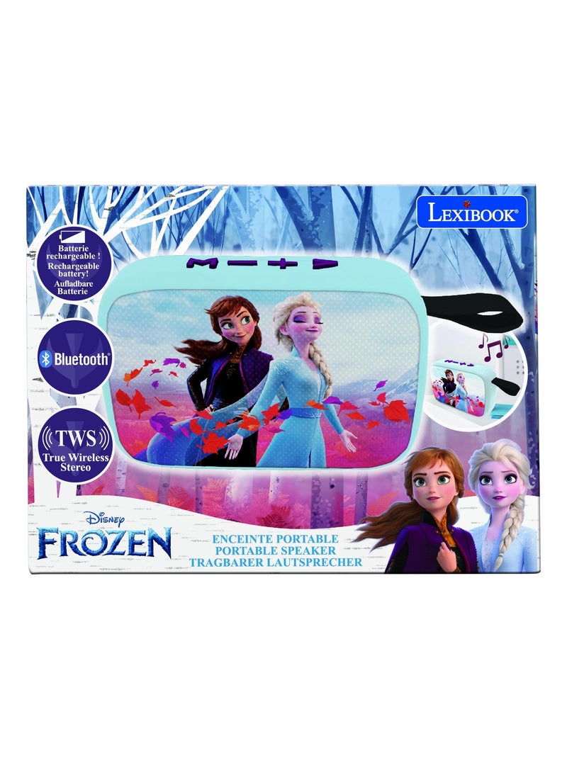 Altavoz puertoátil Bluetooth® Disney Frozen con acabado de tela Azul - Kiabi
