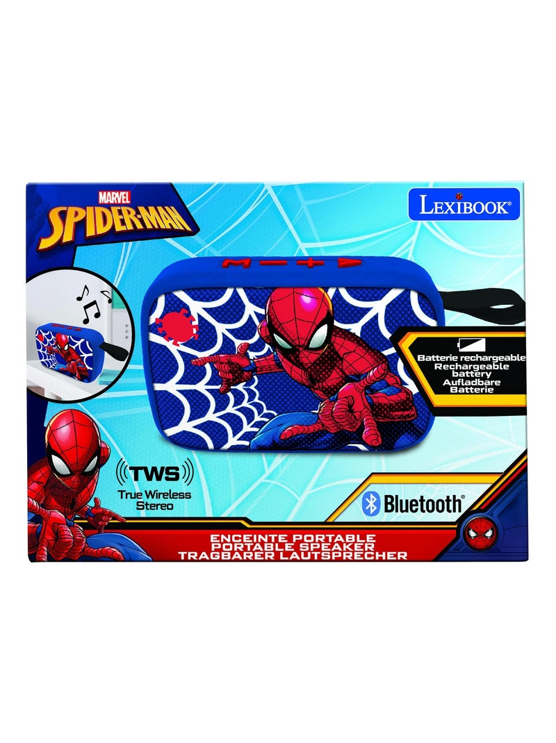 Altavoz puertoátil Bluetooth® SpiderMan con acabado de tela Azul - Kiabi
