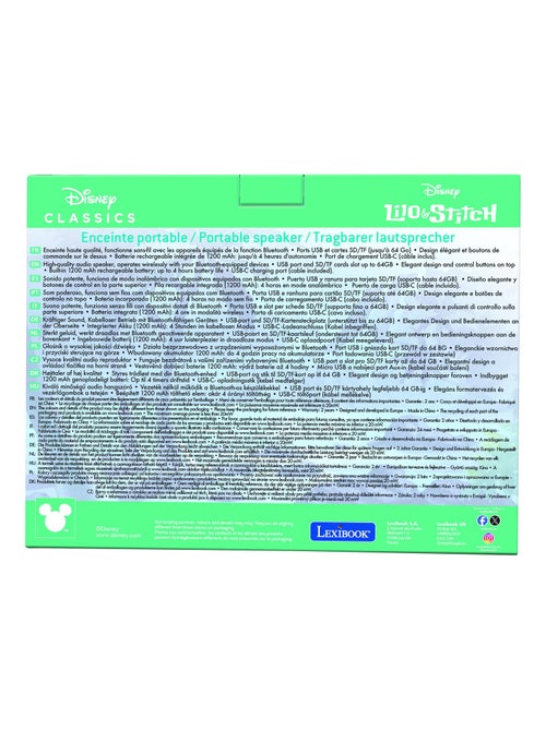 Altavoz puertoátil Bluetooth® Stitch con acabado de tela - Kiabi