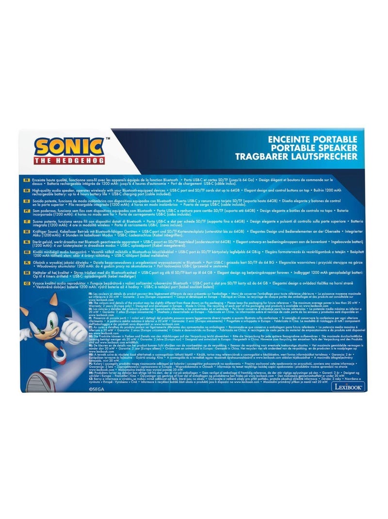 Altavoz puertoátil Sonic Bluetooth® con acabado de tela Azul - Kiabi