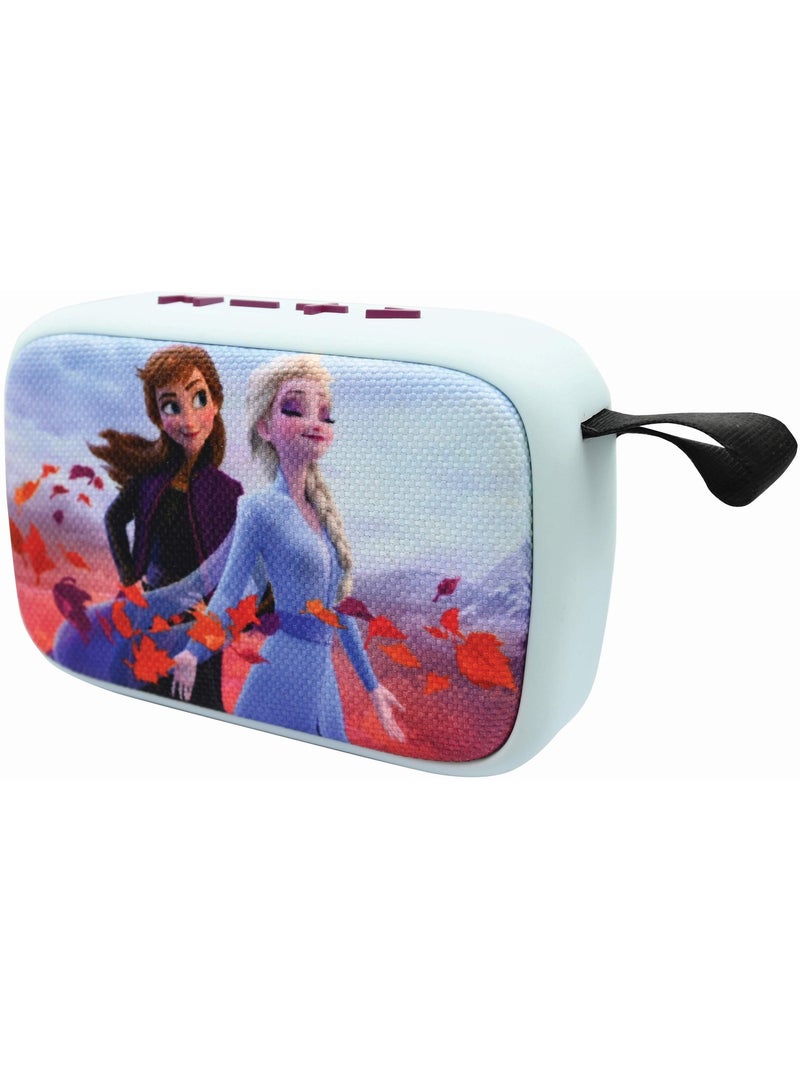 Altavoz puerto?til Bluetooth? Disney Frozen con acabado de tela Azul - Kiabi