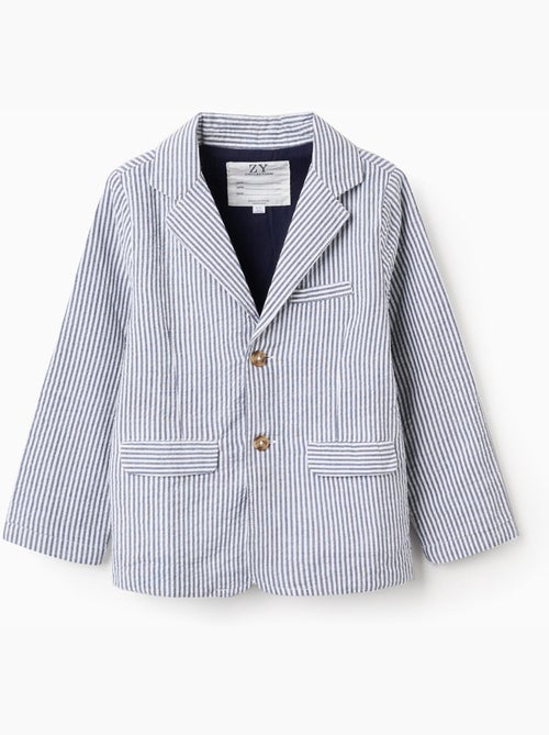 Americana a rayas con bolsillos con solapa - Kiabi